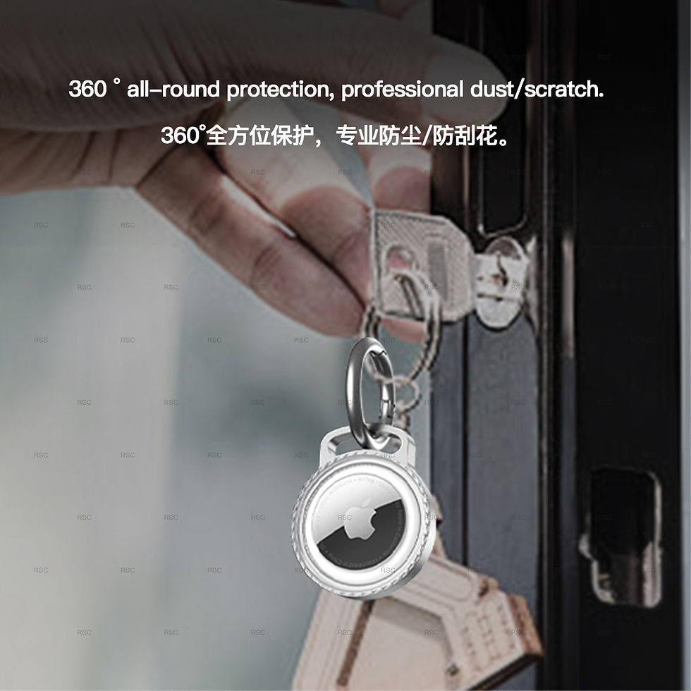Thumbnail: AirTag Metal Protective Case with Keychain and Waterproof