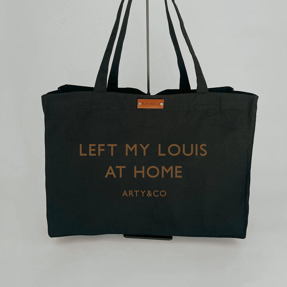 left my louis at home tote bag