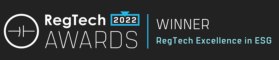 RegTech Awards 2022 Winner