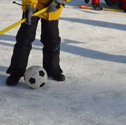 Broom Hockey Ice Soccer at Singing Hills Camp NH
