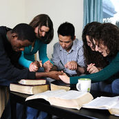 Bible Study Group Activity Singing Hills Camp NH
