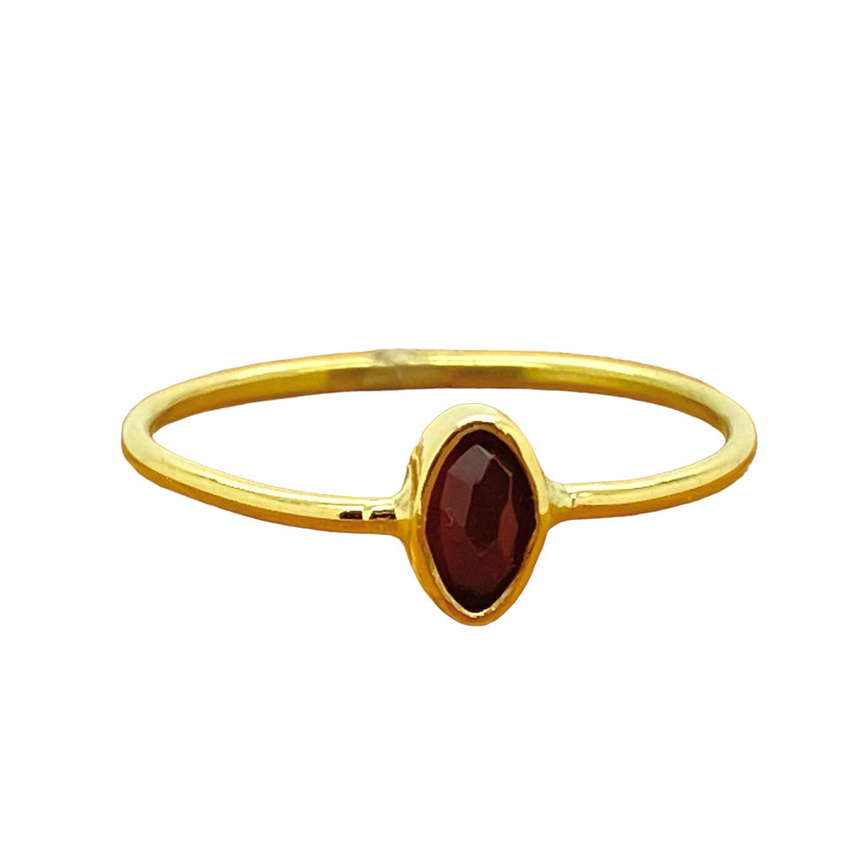 Gouden ring met granaat Kim