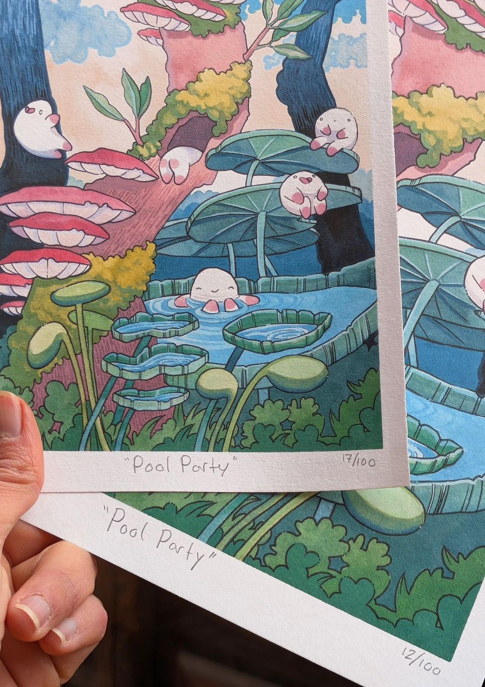 Thumbnail: "Pool Party" - Limited Edition Giclee Print