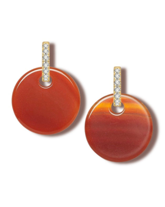 *Pre-Order* ‘RED AGATE’ Earrings (Small)
