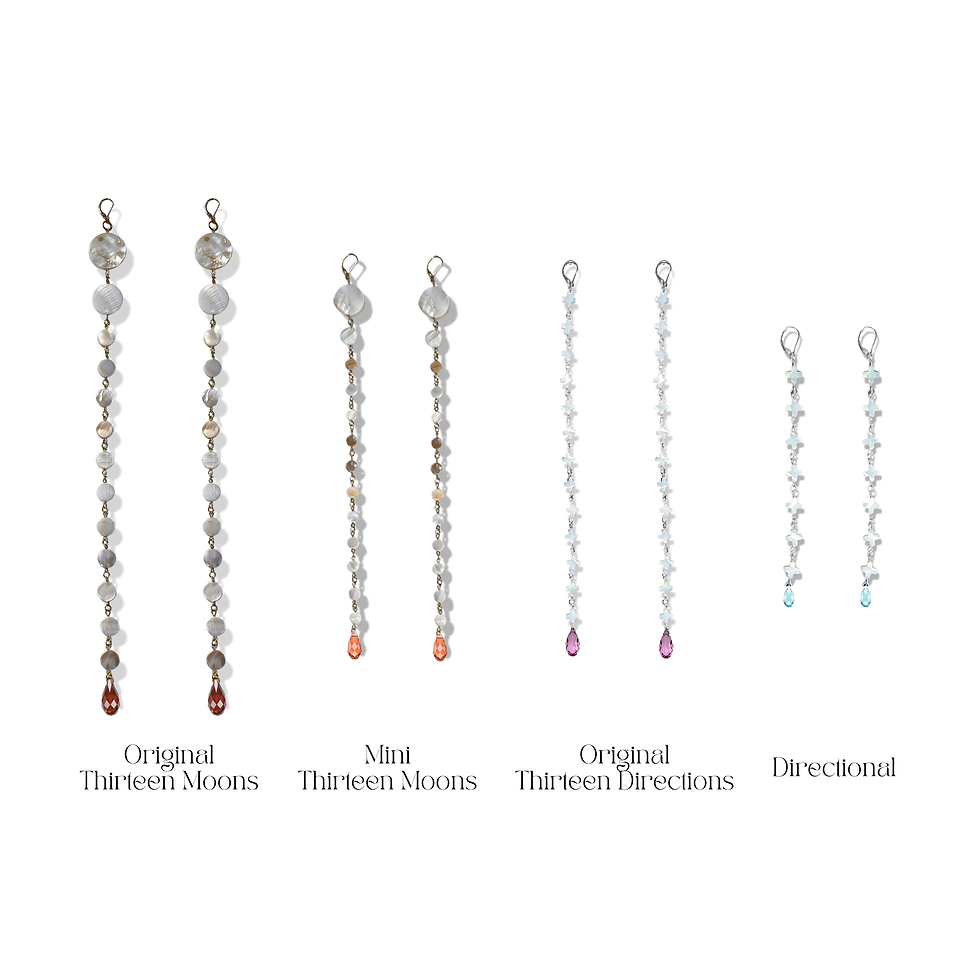 Thumbnail: ‘THIRTEEN MOONS’ Shell Earrings (Mini)