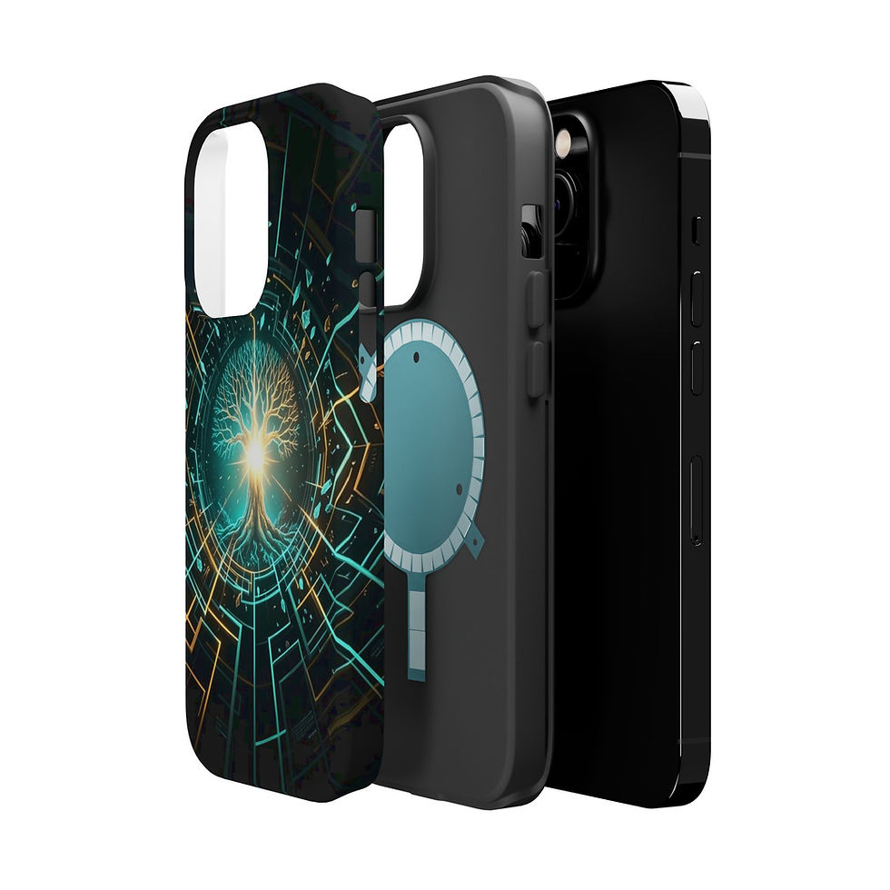Thumbnail: Digital Tree of Life phone case | Magnetic Impact-Resistant Case