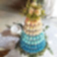 Ombre macarons wedding cake