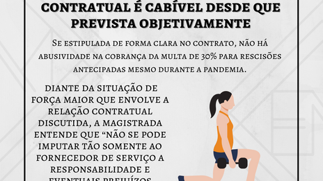 Academia quer cobrar multa de rescisão na pandemia! Pode?