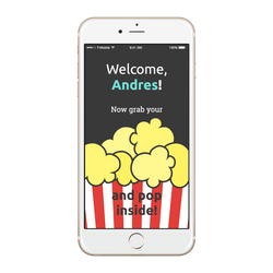 Welcome screen