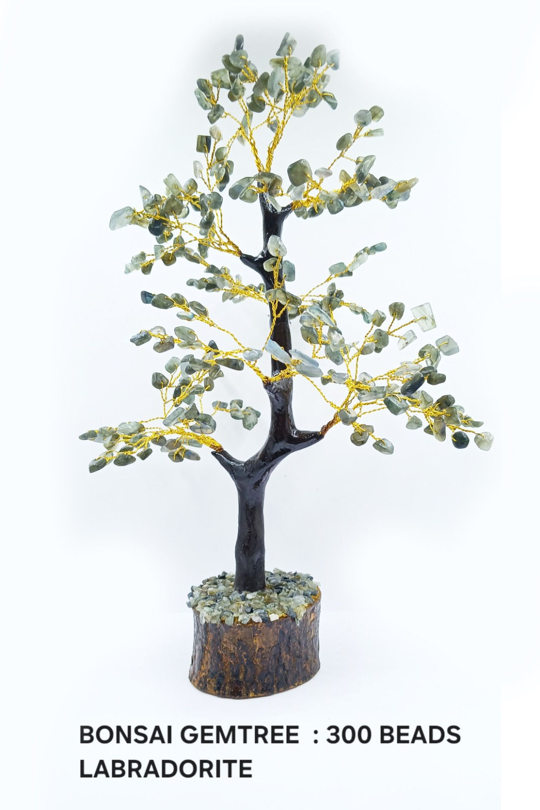 Labradorite Bonsai Gem Tree (300 Beads)