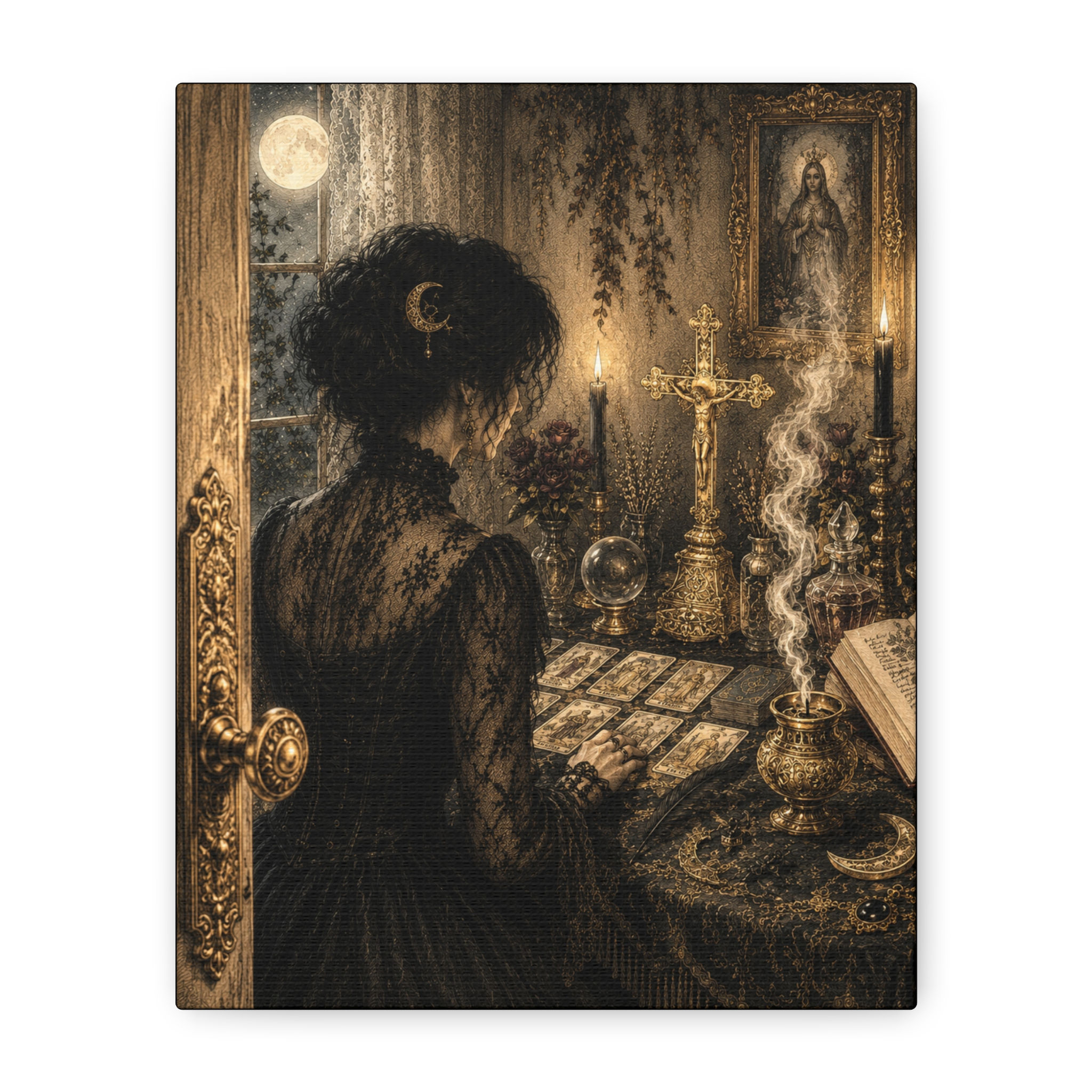 Wall Decor - Canvas - Victorian Tarot Altar Canvas