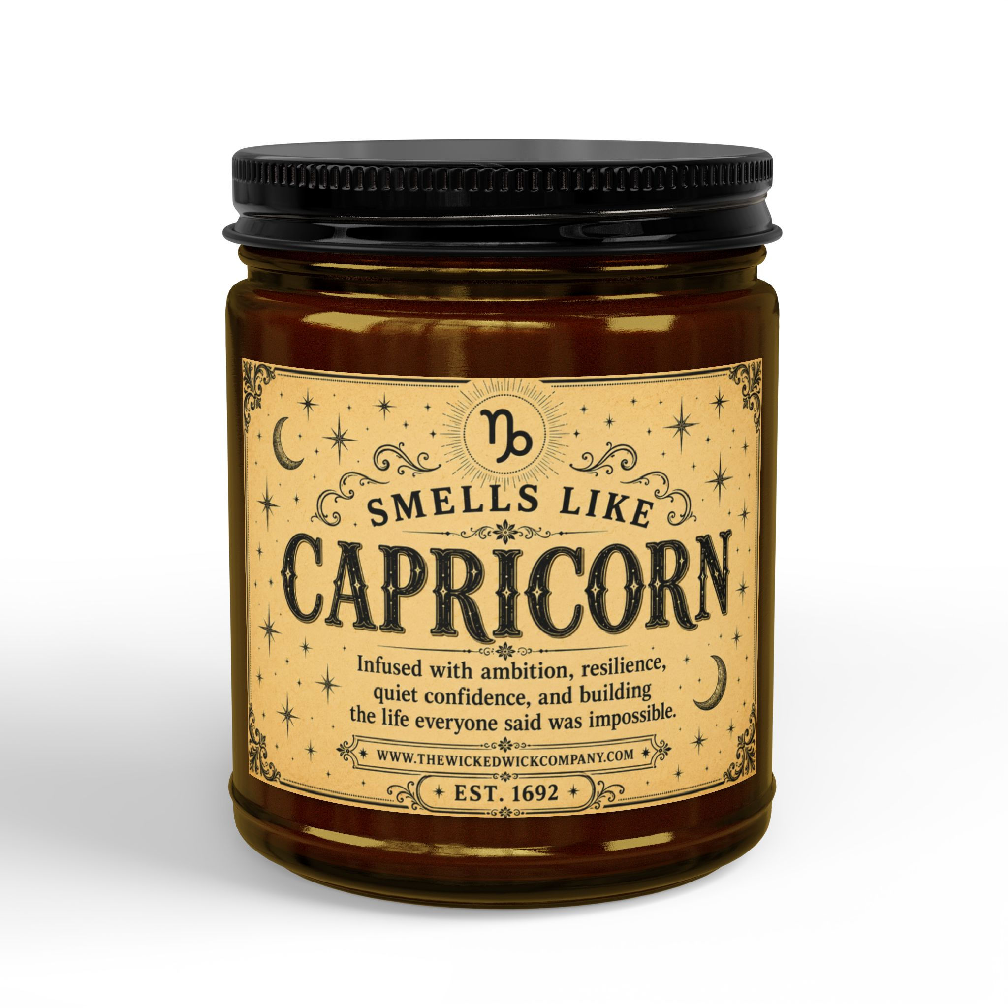 ZODIAC - Capricorn SWEET Description - Scented Soy Candle (4oz & 9oz)