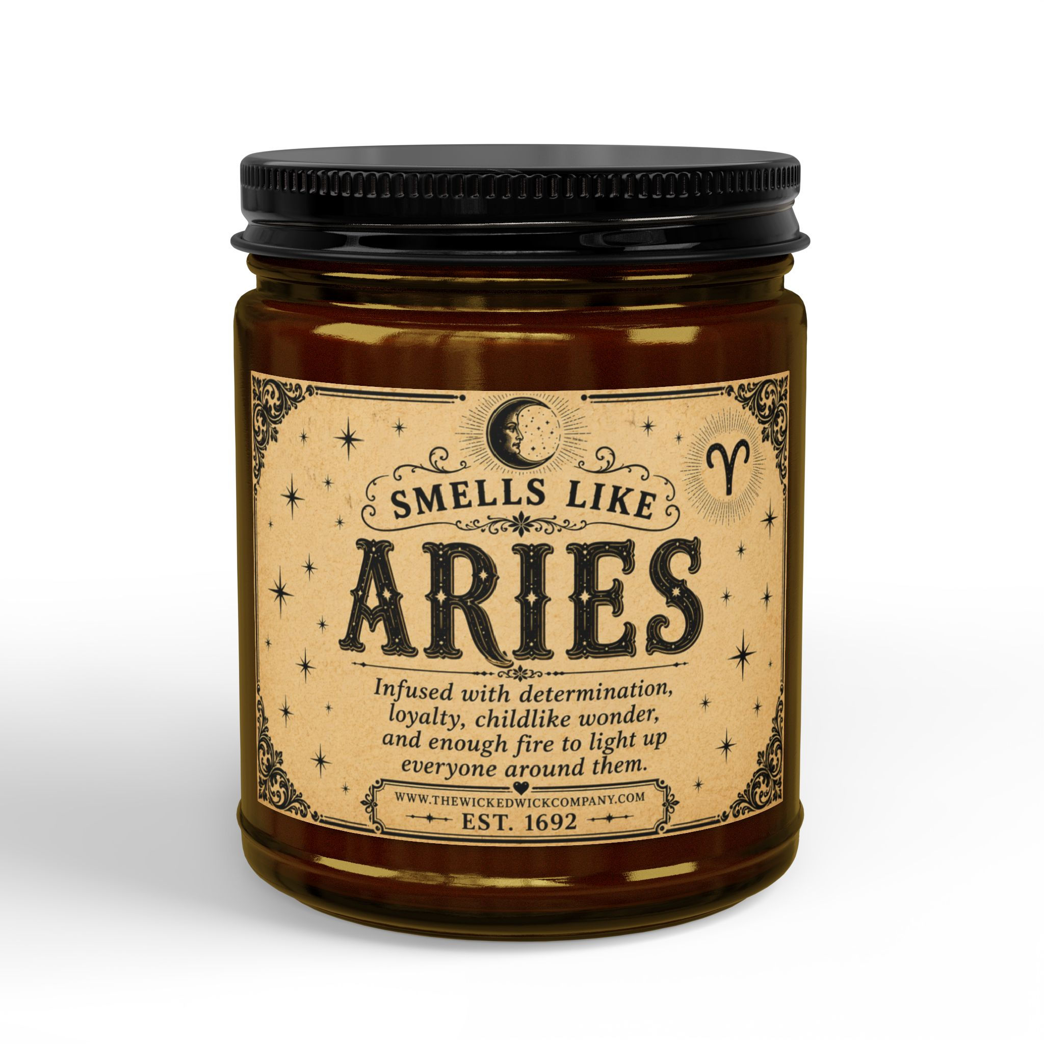 ZODIAC - Aries SWEET Description - Scented Soy Candle (4oz & 9oz)