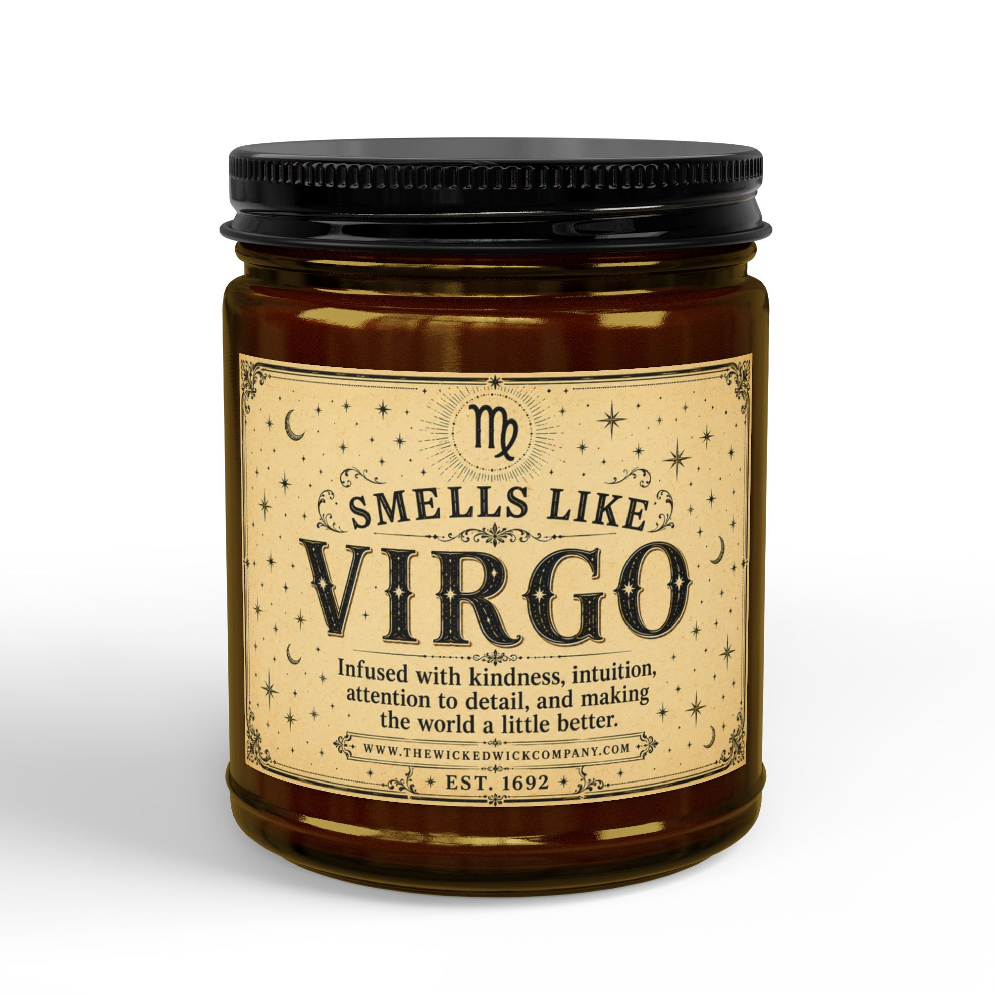 ZODIAC - Virgo SWEET Description - Scented Soy Candle (4oz & 9oz)