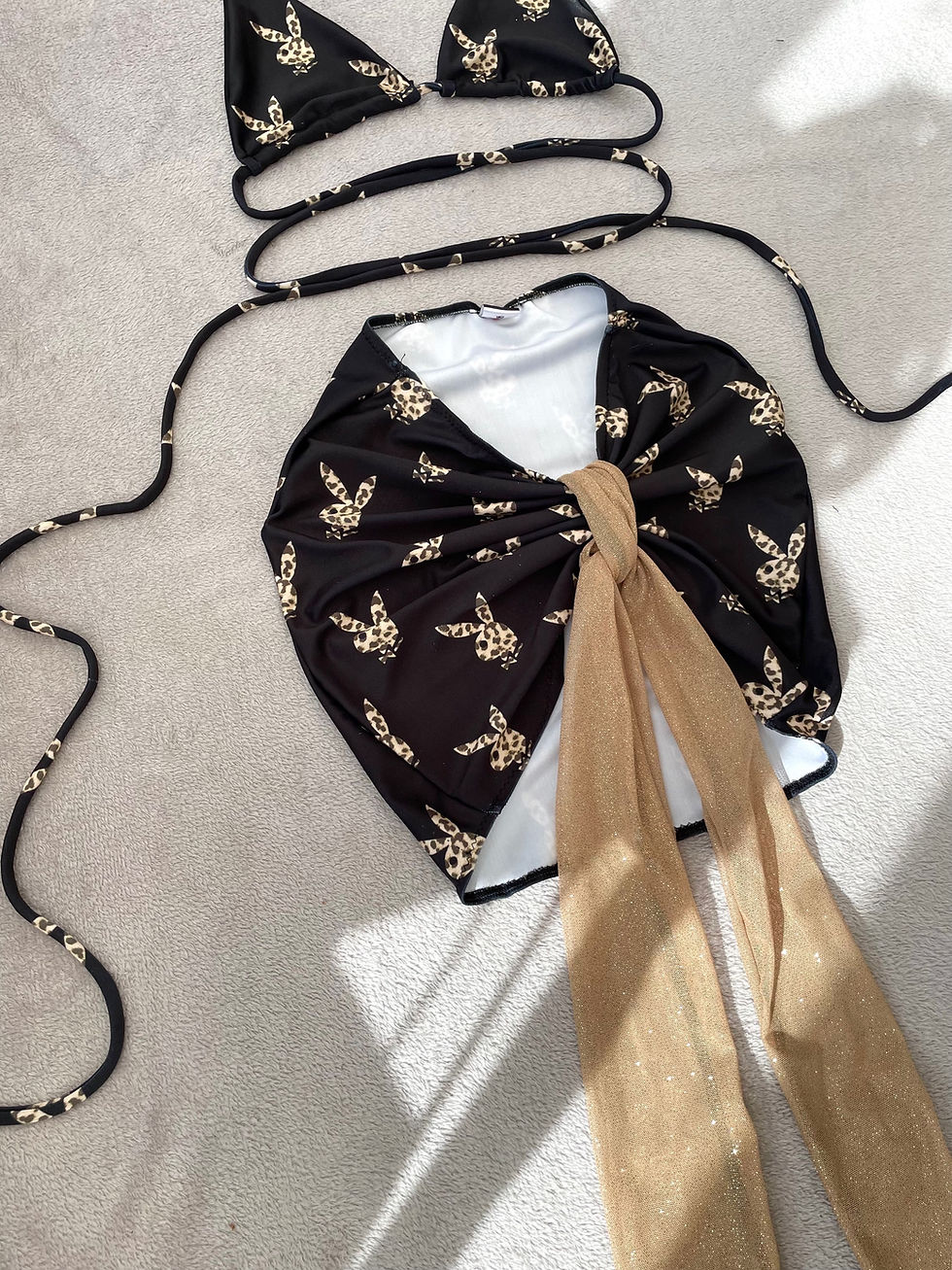 Miniatura: The Multiway bikini top & Multiway tie drape skirt
