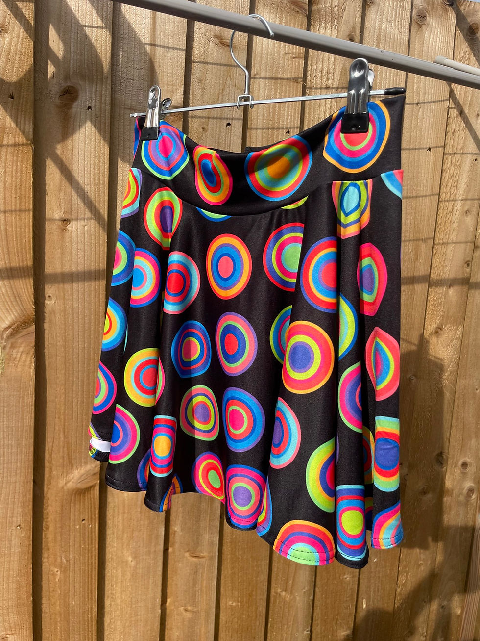 Thumbnail: Size 8-10 Floaty hem halter bikini top & circle floaty skirt set