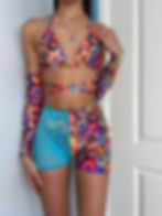 Miniature : The Multiway bikini top & 50/50 hot pants set