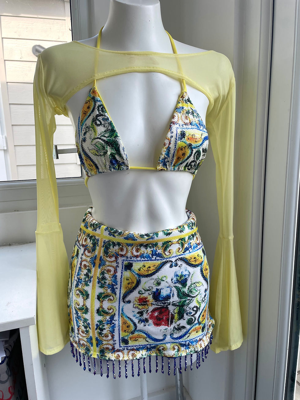 Miniatura: The exclusive multiway 2-in-1 Sequin sarong skirt / halter top