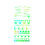 Thumbnail: Holo Eyes self adhesive UV green stickers 