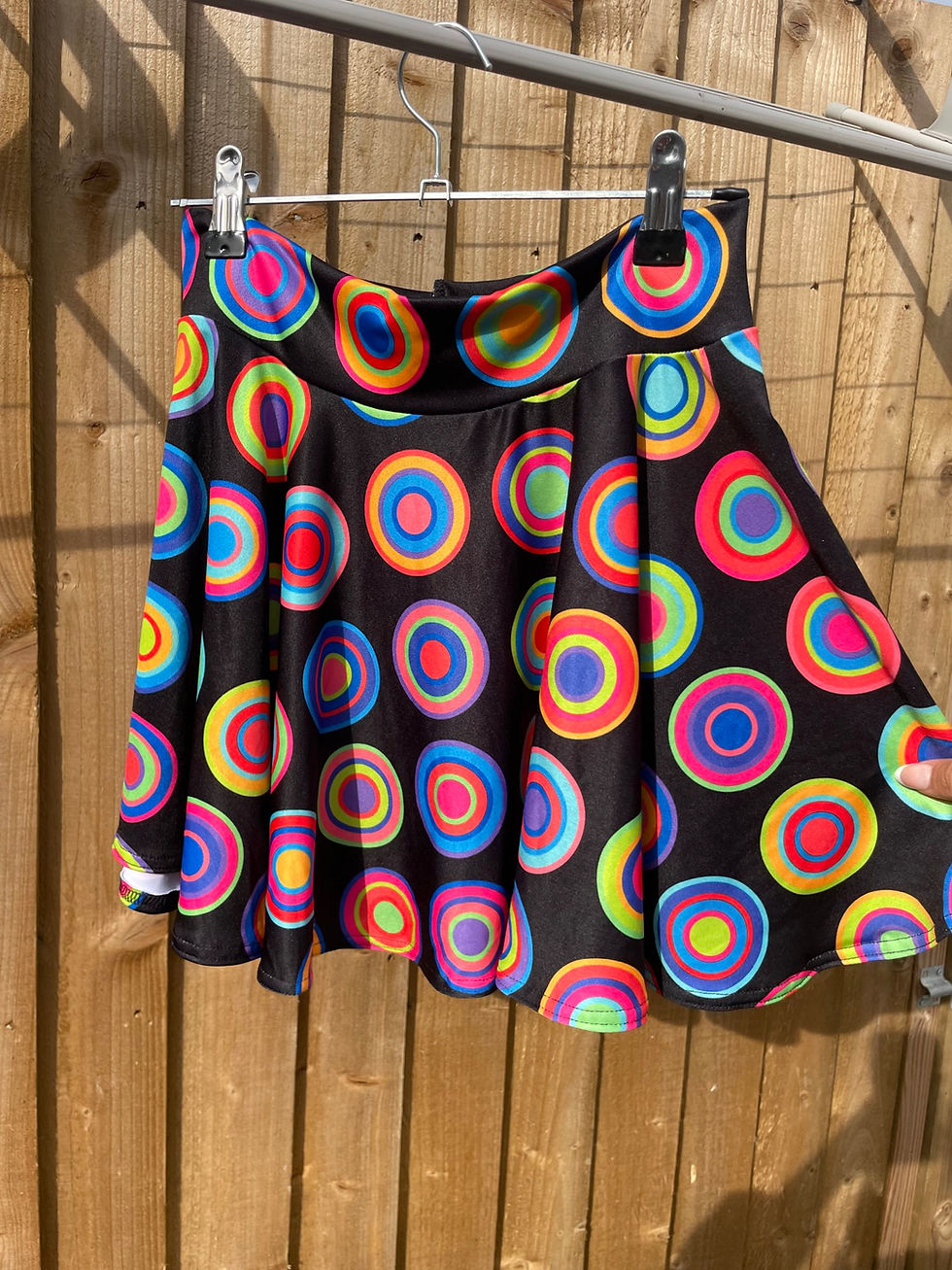 Thumbnail: Size 8-10 Floaty hem halter bikini top & circle floaty skirt set