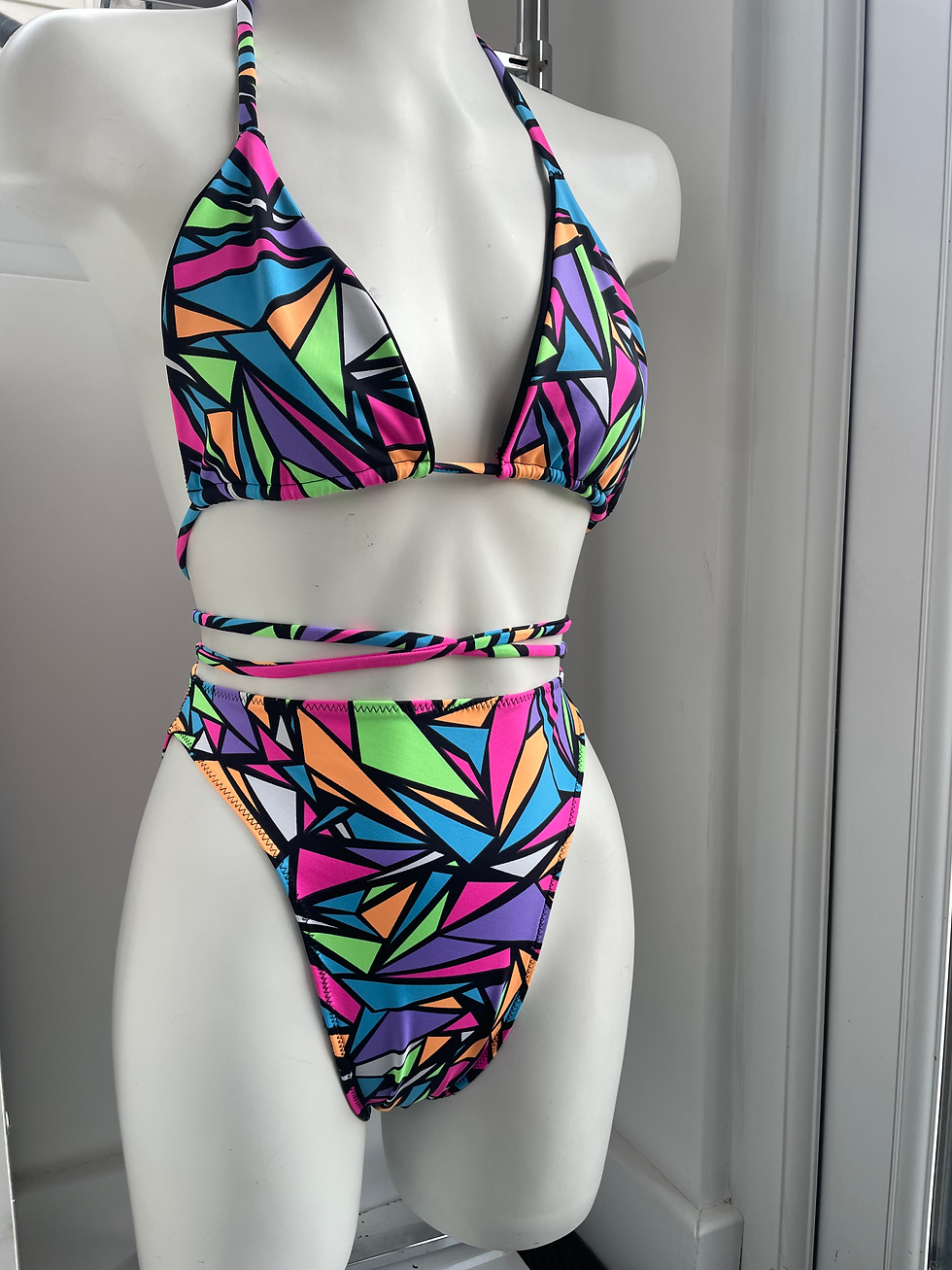 Miniatura: The multiway bikini top & high leg bikini set