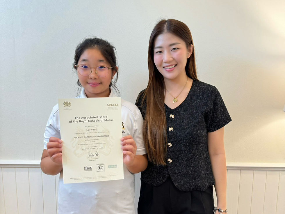 Lory Nie : ABRSM Clarinet Grade 2 Pass with Merit