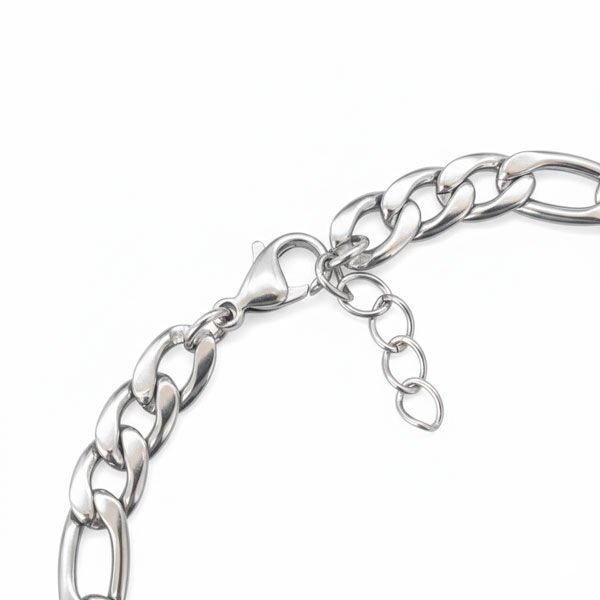 FIGARO MAXI. Pulsera unisex acero quirúrgico personalizable. Detalle del cierre