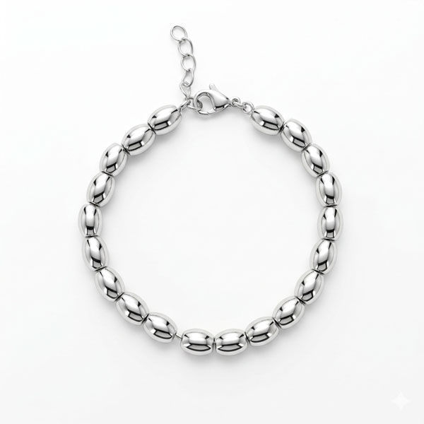 ELSA. Pulsera de acero quirúrgico personalizable para mujer