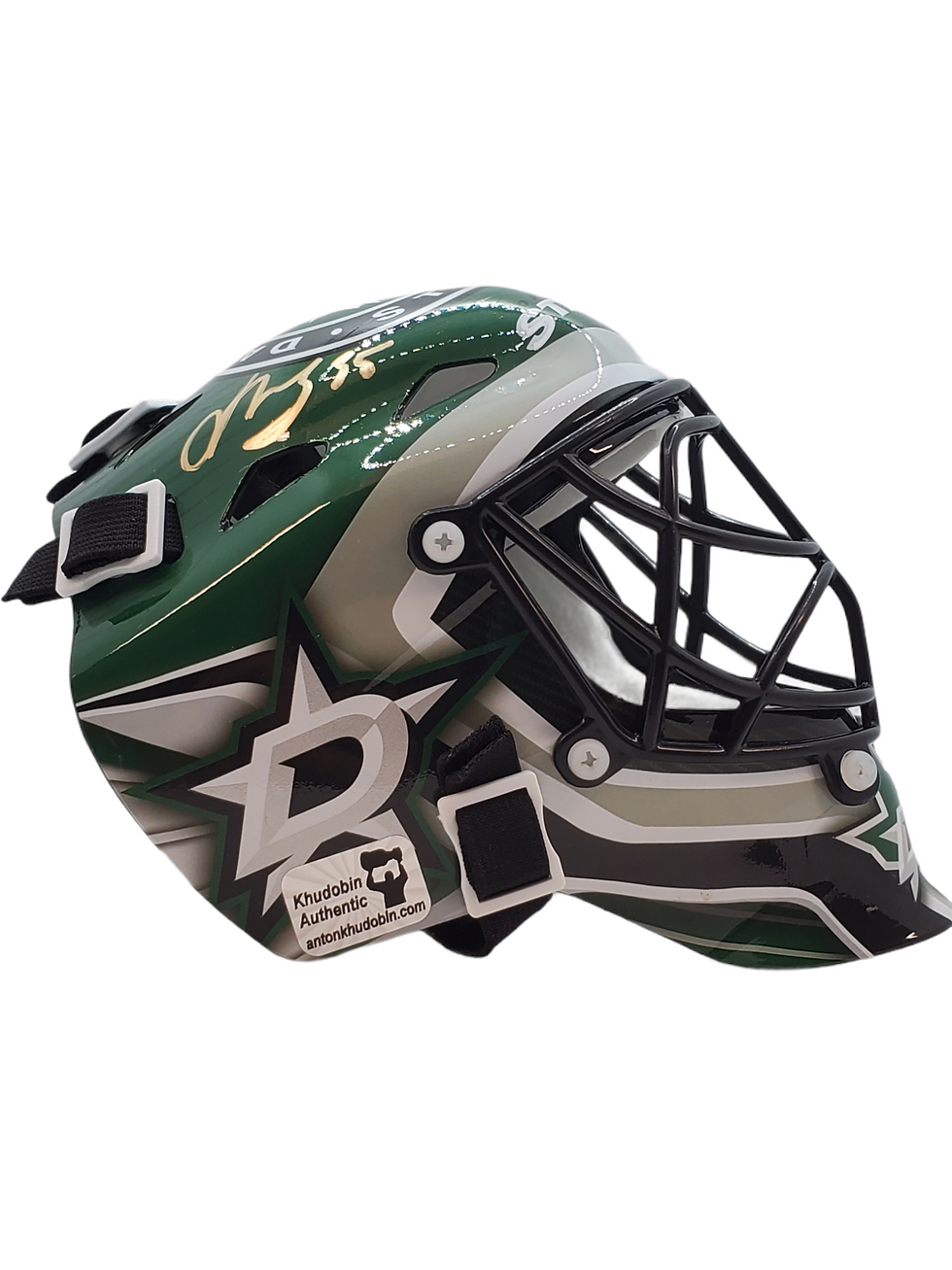 Anton Khudobin Dallas Stars signed MINI replica goalie mask
