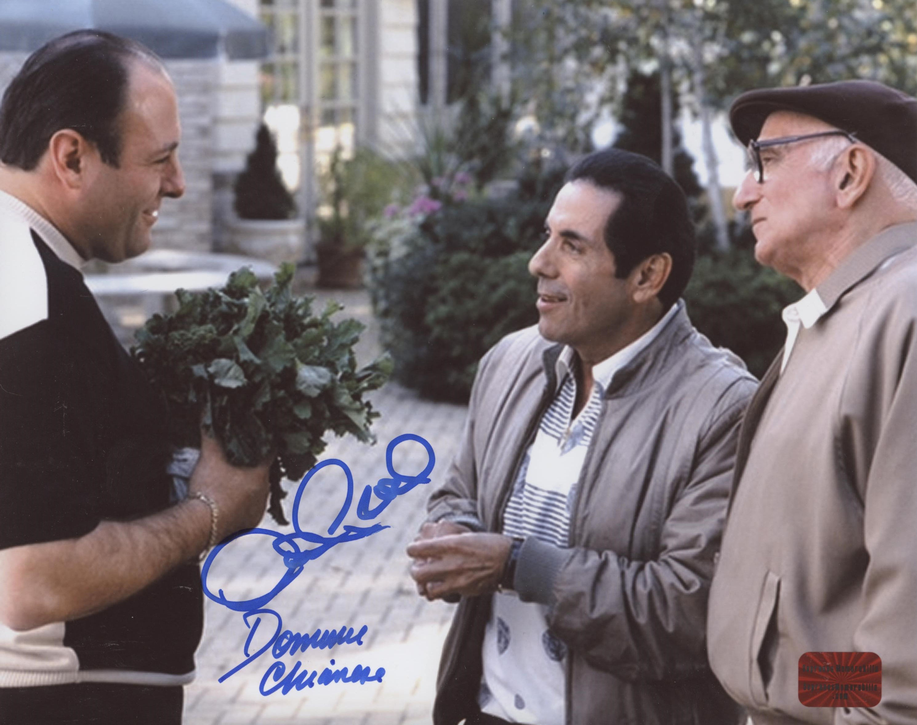Dominic Chianese David Proval The Sopranos DUAL signed 8x10 Produce