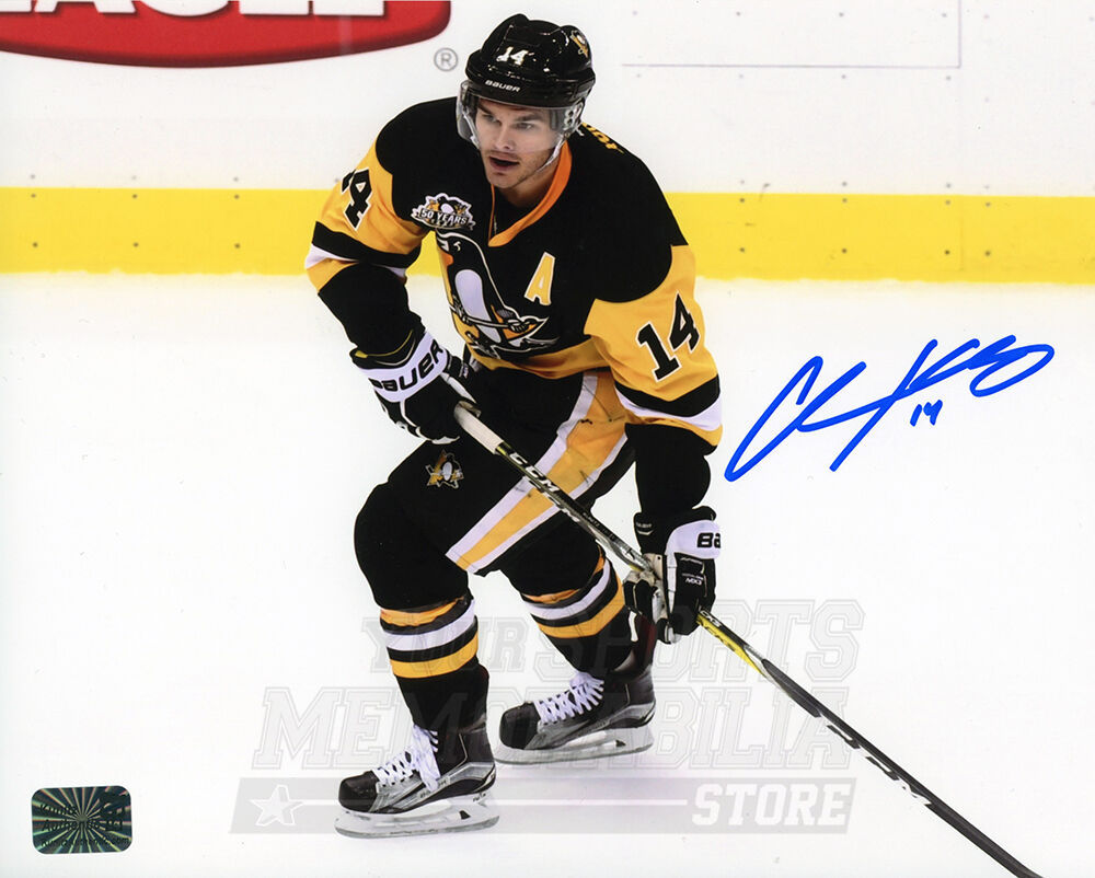 Chris Kunitz Pittsburgh Penguins Signed Autographed Home Action 8x10