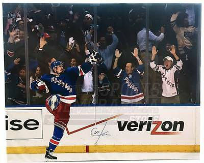 Chris Kreider New York Rangers Signed Autographed Celebration 48x39 Canvas