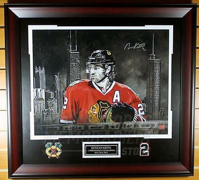 Duncan Keith Chicago Blackhawks Signed Autographed Chicago City 16x20 Framed