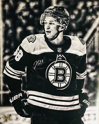 Jack Studnicka Boston Bruins Signed Autographed B/W Close Up 16x20