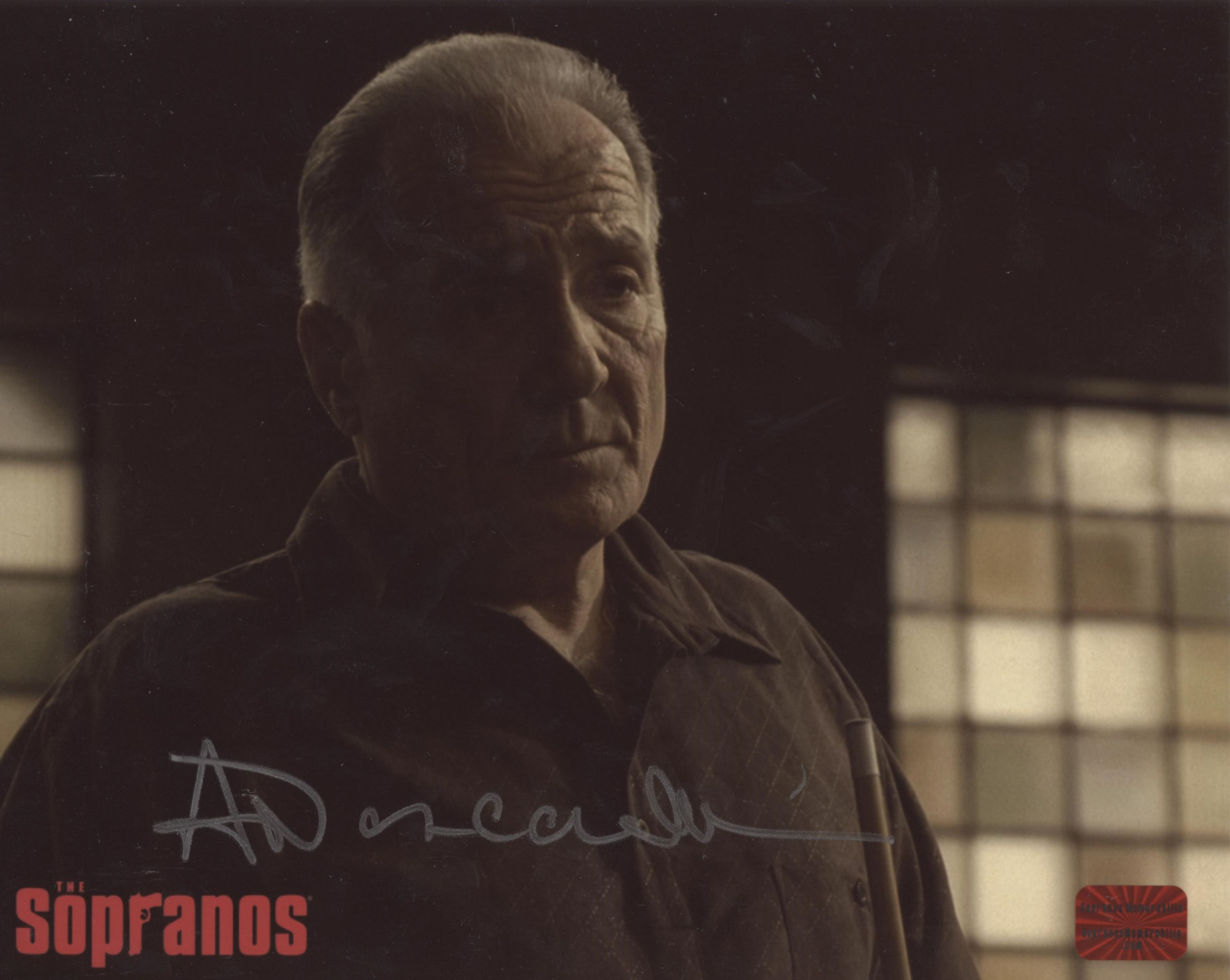 Arthur Nascarella The Sopranos signed 8x10 Horizontal