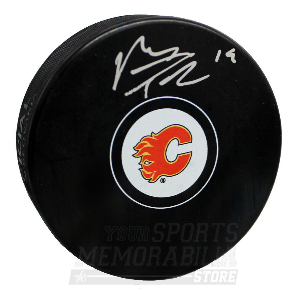 Matt Tkachuk Calgary Flames Signed Autographed Flames Hockey Puck