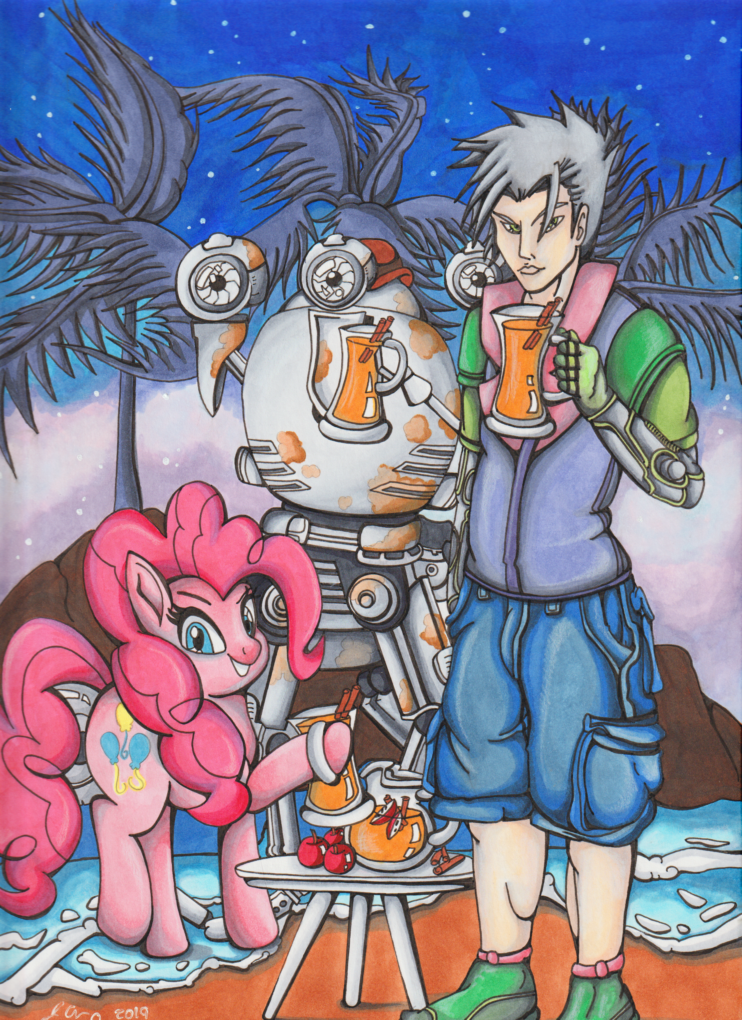 Codsworth, Pinky Pie and Monsuier Z Mash