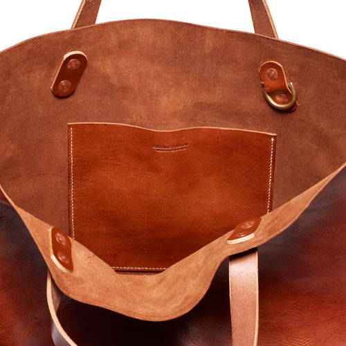 Thumbnail: CHARLIE BORROW Leather Workman Tote