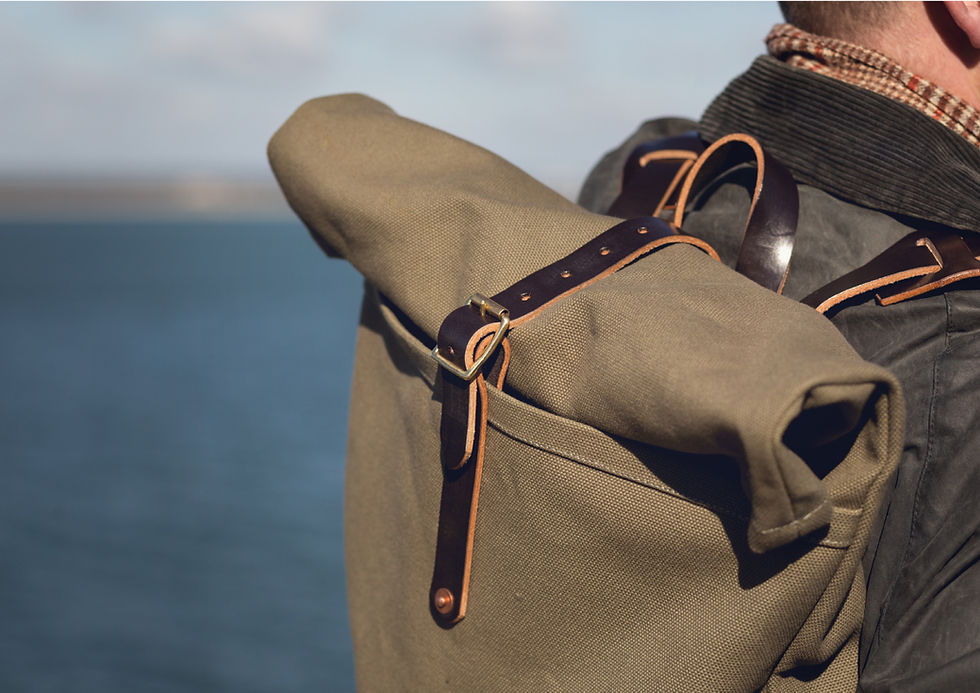 Thumbnail: CHARLIE BORROW Roll Top Rucksack