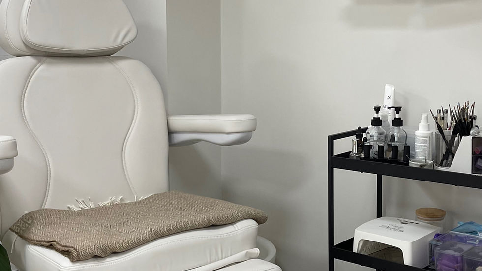 Professional pedicure setup at Shibui Nails & Inks in Vancouver