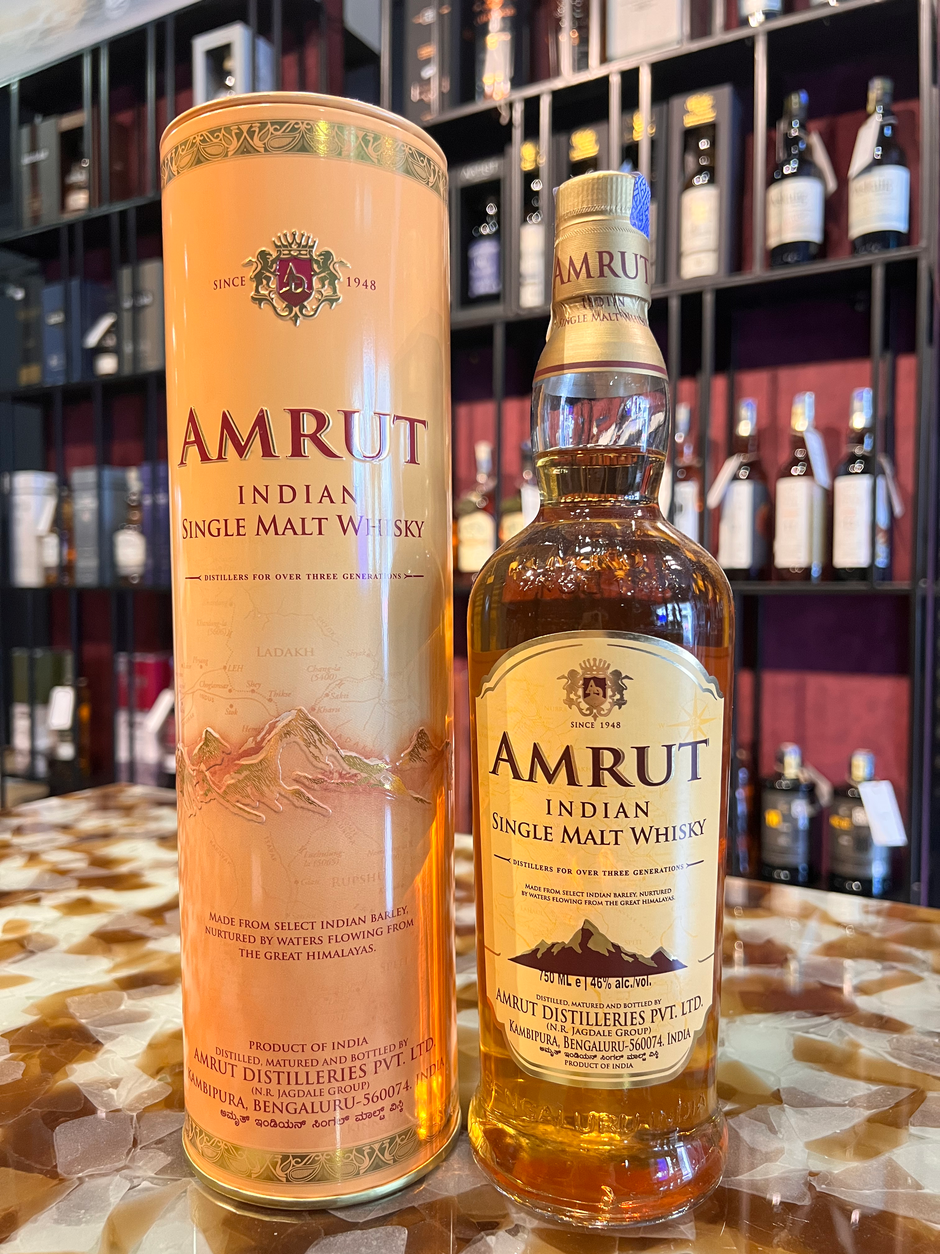 Amrut Indian Single Malt Whisky 750ml 46%abv