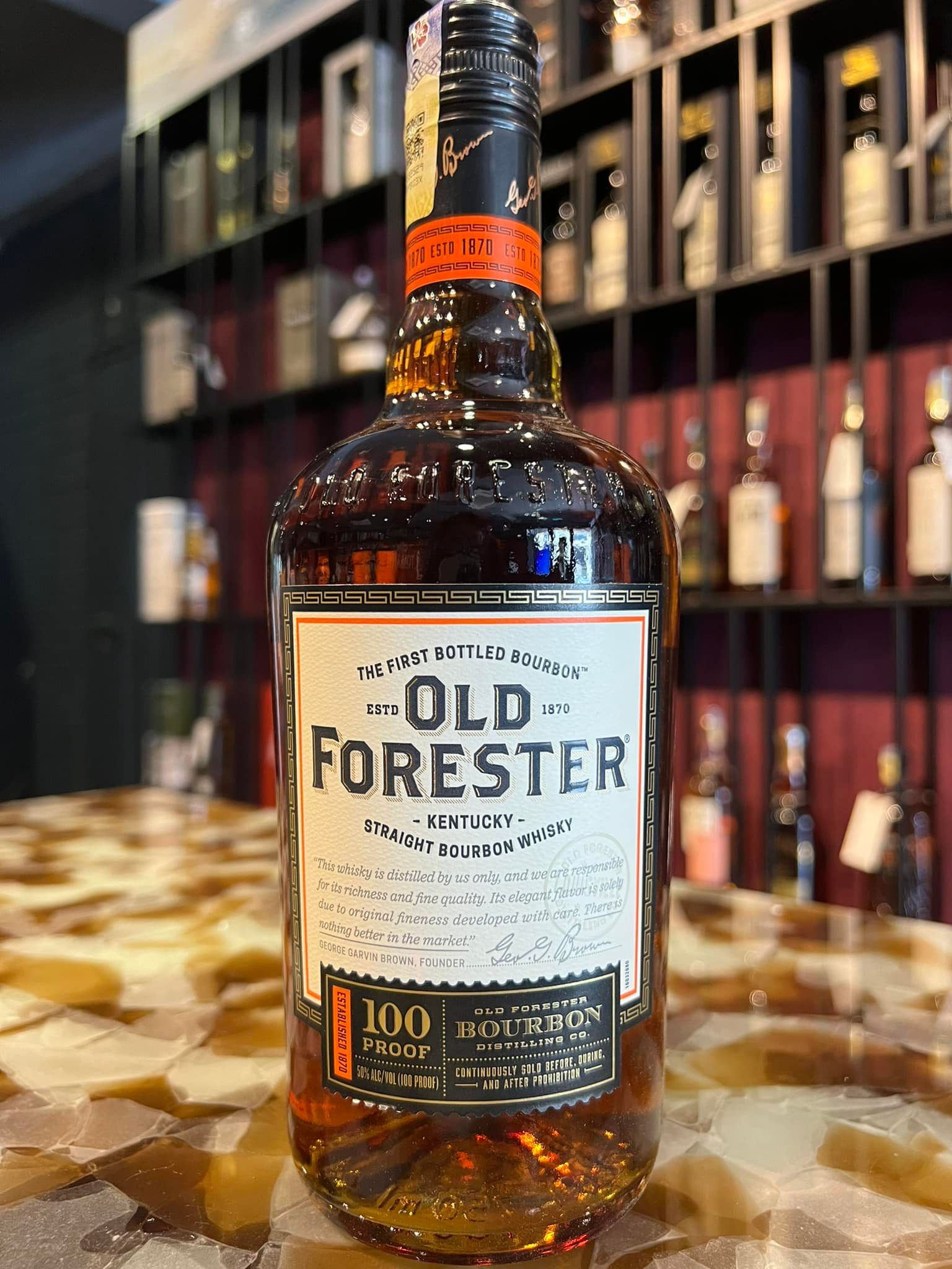 OLD FORESTER 100 PROOF 750ML 50%ABV