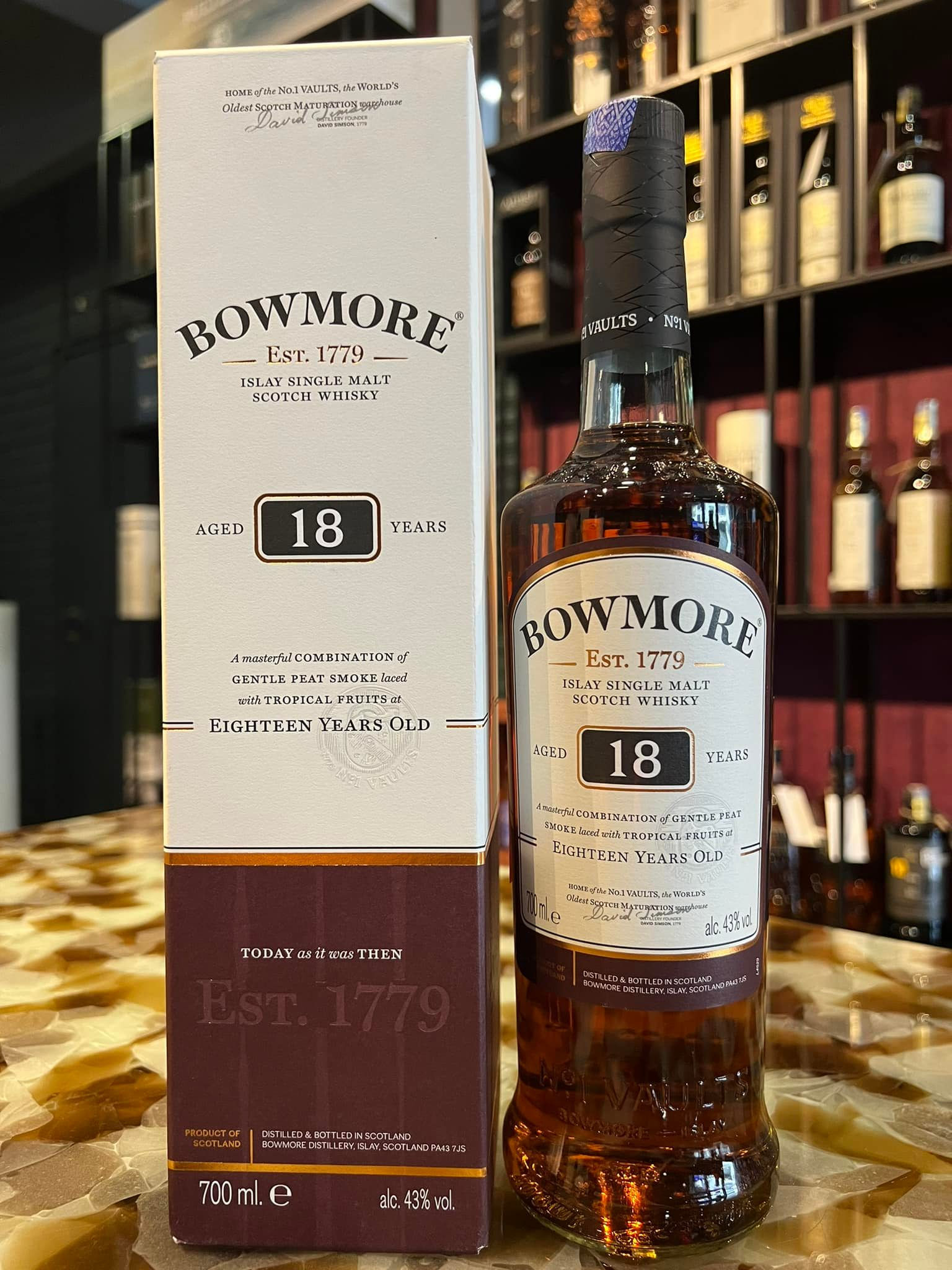 Bowmore 18yrs 43%abv