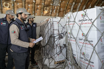 بدعم من وكالة الإمارات للمساعدات الدولية.. وصول آخِر طائرات جسر حميد الجوي إلى العريش لدعم غزة