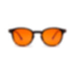 Blaulichtfilter Brille Heimdall orangene Gläser Peakwolf Panto Brillen