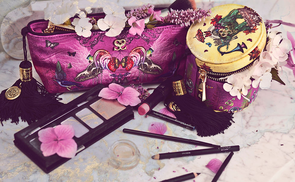 Thumbnail: 'Imagination' Velvet Cosmetic Case