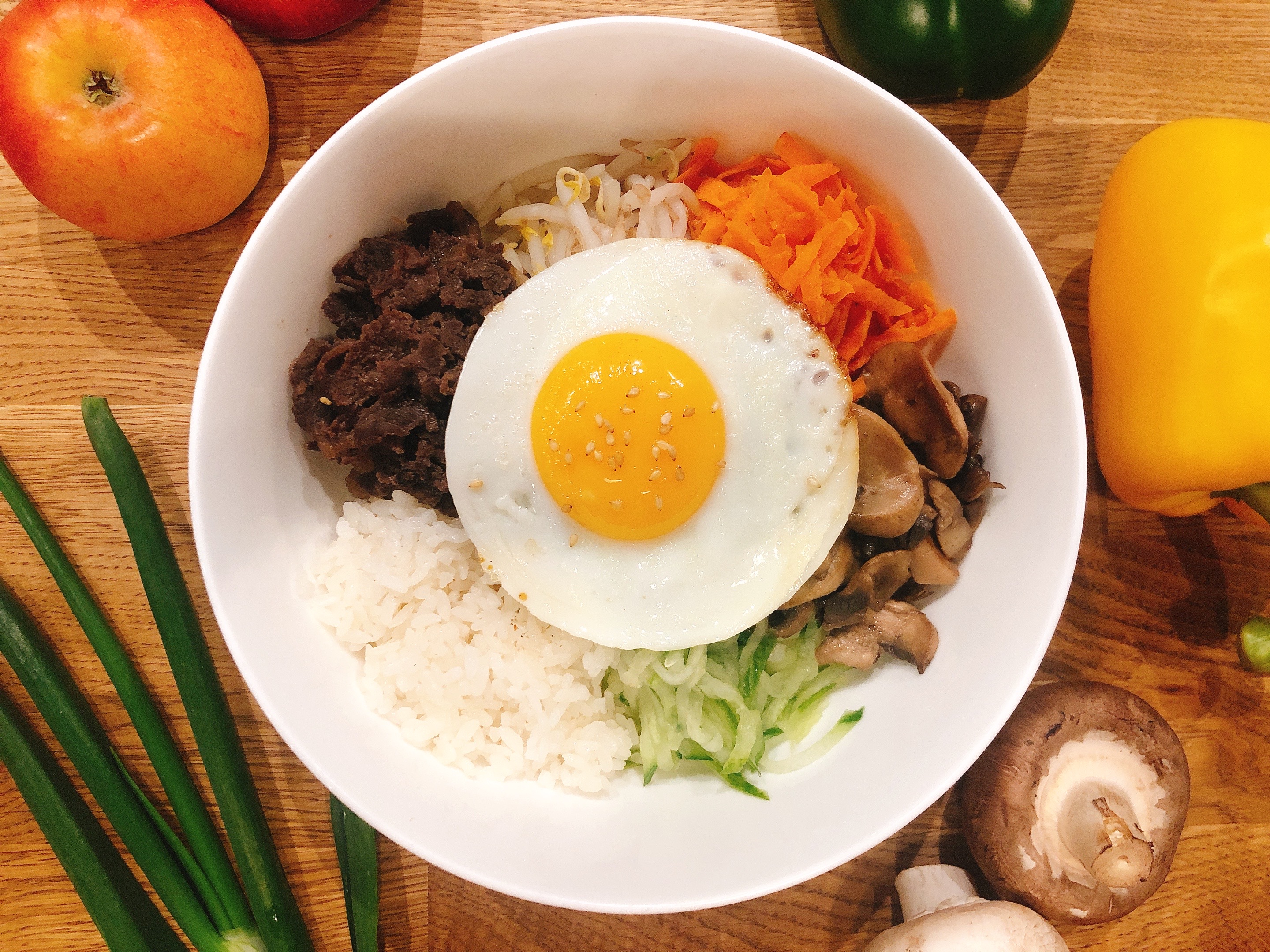 Arranged Food and Objects