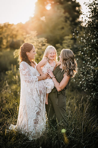 Maternty Session with daughter same sex couple