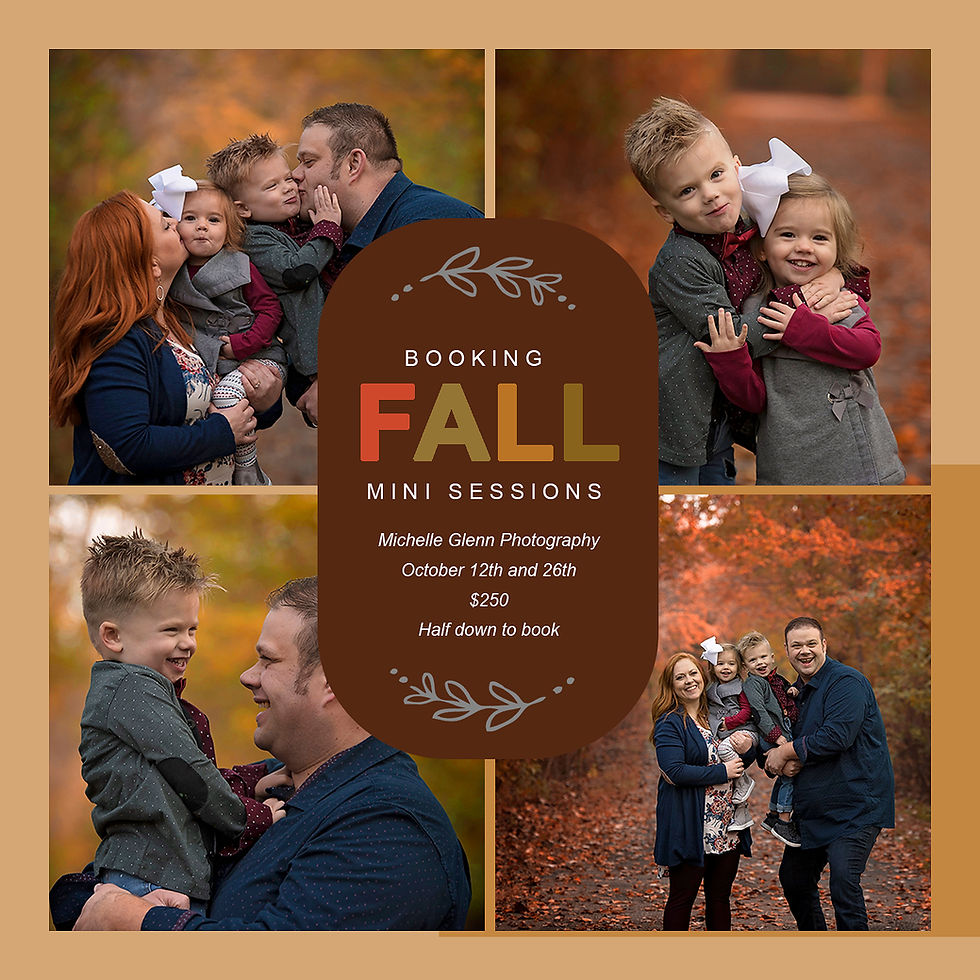 Mother, father, son and daughter posing for family photos during the Fall season.