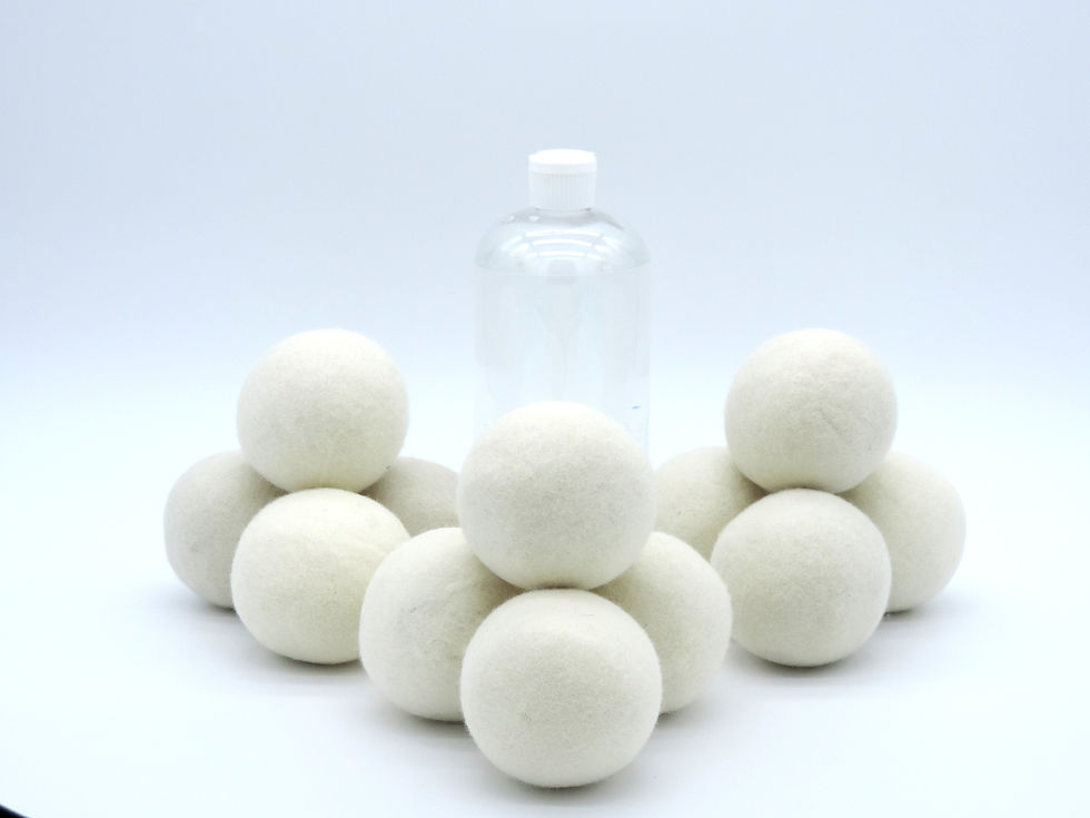 Thumbnail: Organic Wool Laundry Balls with a scent